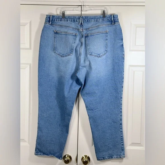 Good American Good vintage straight leg jeans style gv602tft  plus size 20 - Picture 4 of 8